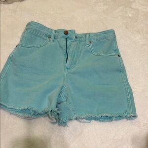 Wrangler Aqua Blue Jean Shorts